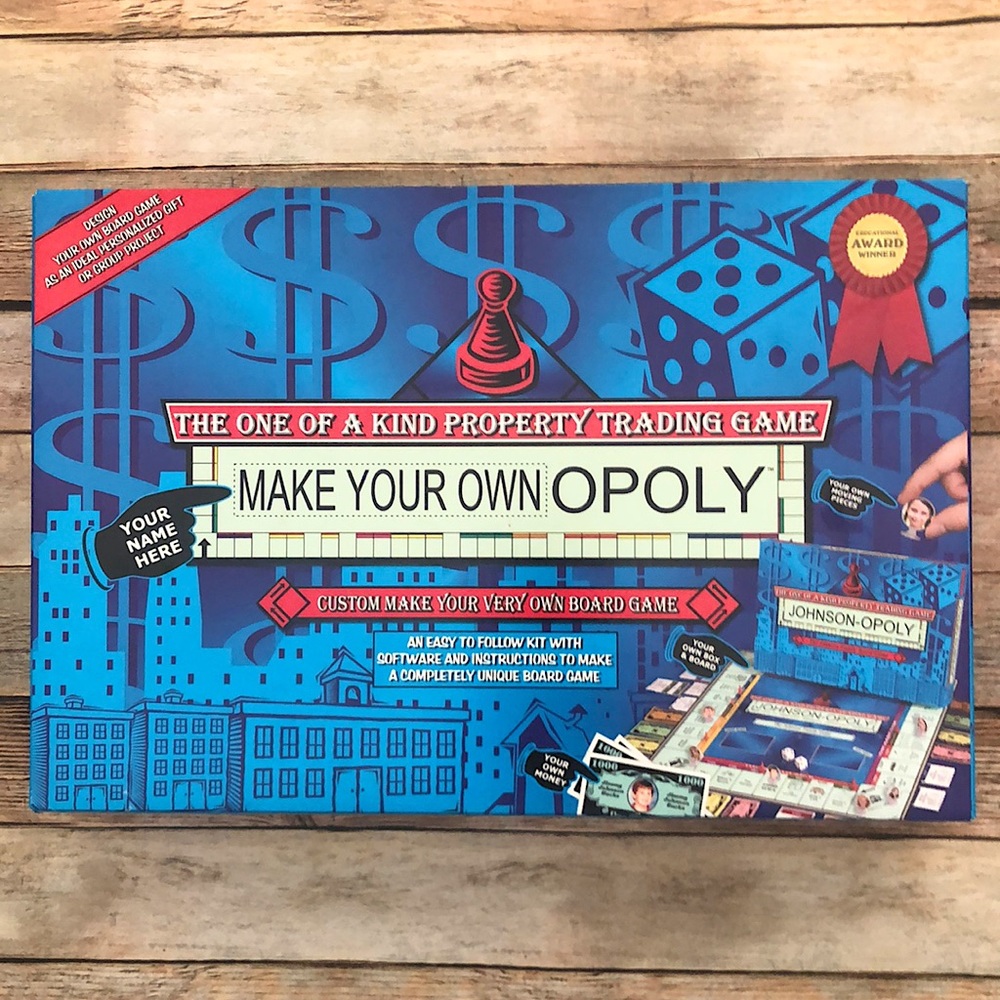 NEW Make Your Own Opoly, MONOPOLY Family Board Game | For Ages  8+. 2-6 …